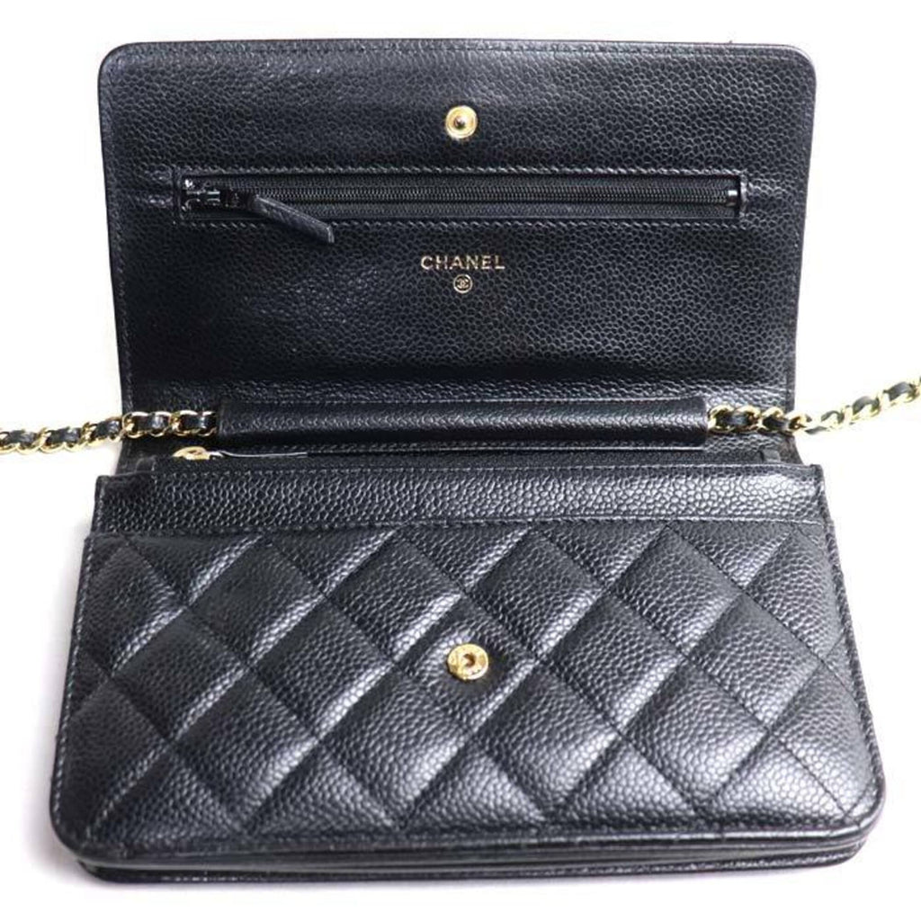Chanel Black Leather Shoulder Bag