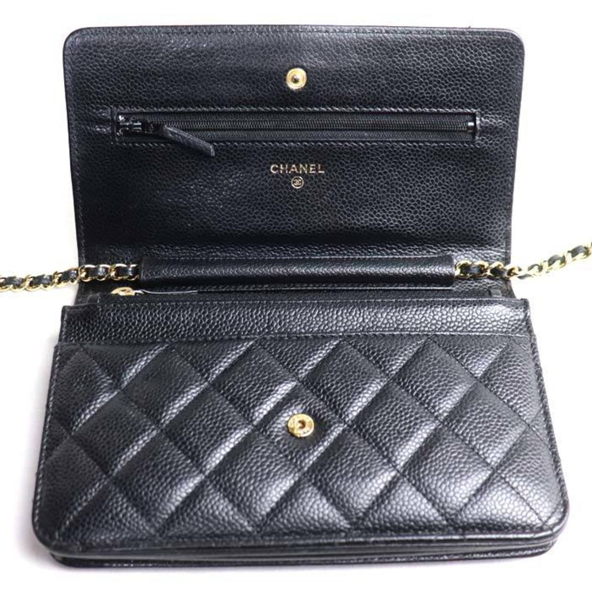 Chanel Black Leather Shoulder Bag