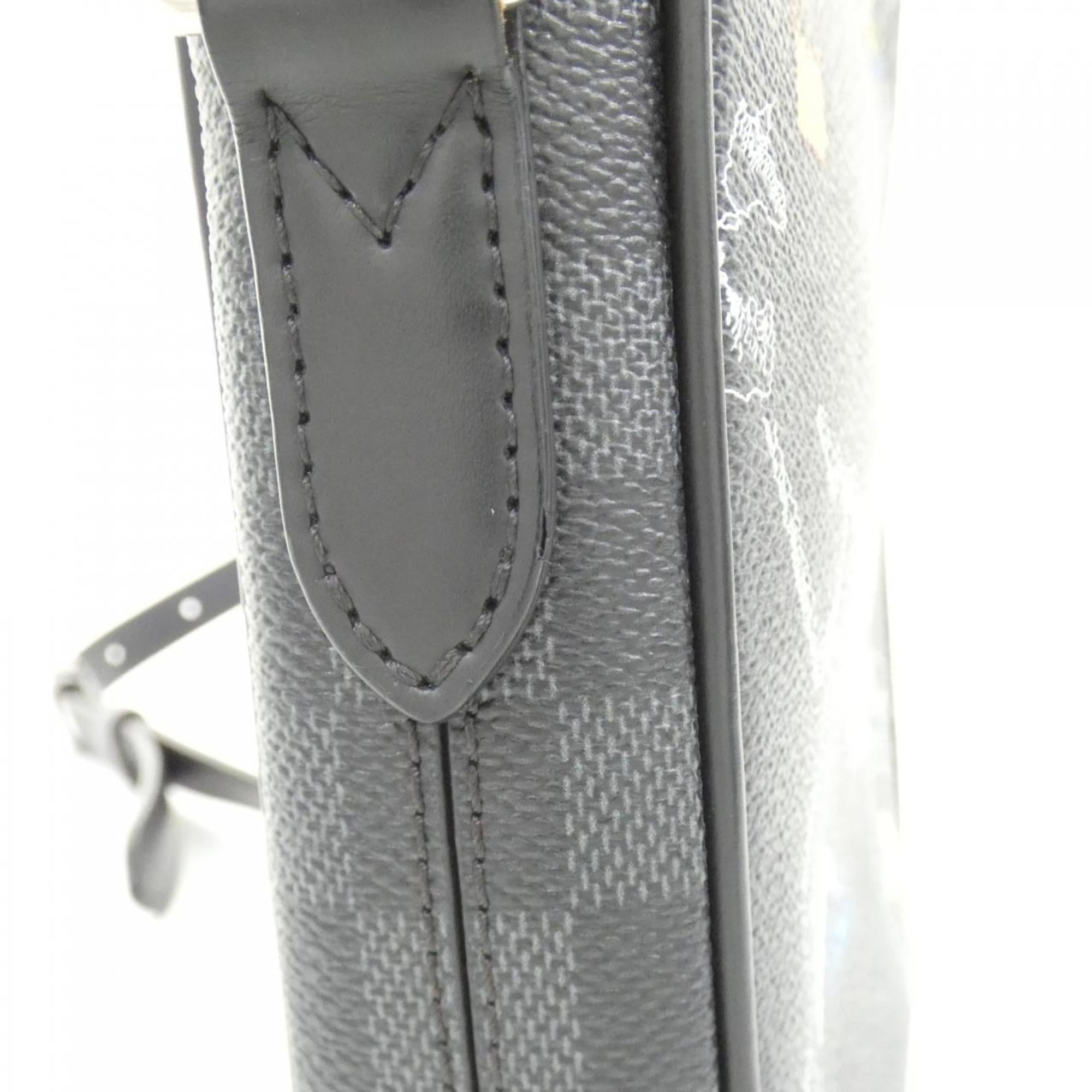 Louis Vuitton Graphite Coated Canvas Shoulder Bag