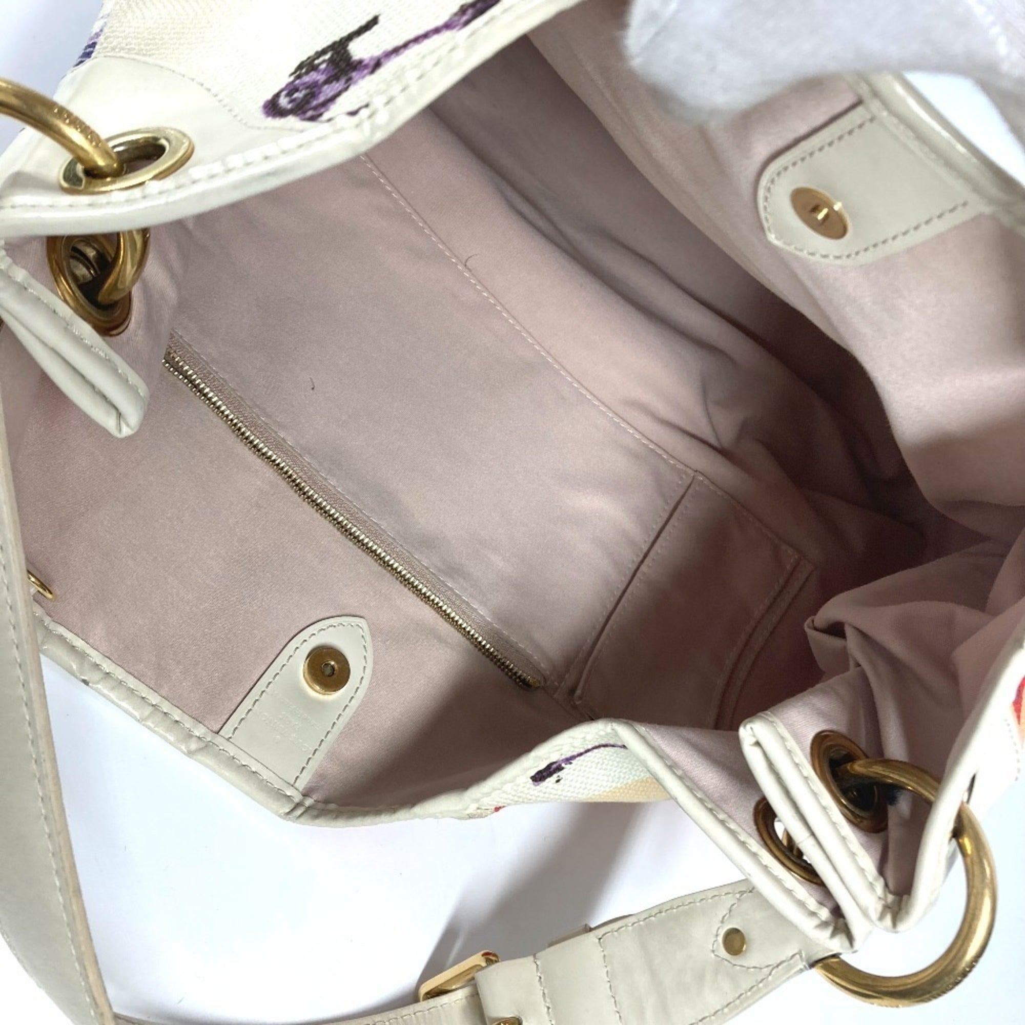 Louis Vuitton Multi-Color Leather Canvas Shoulder Bag