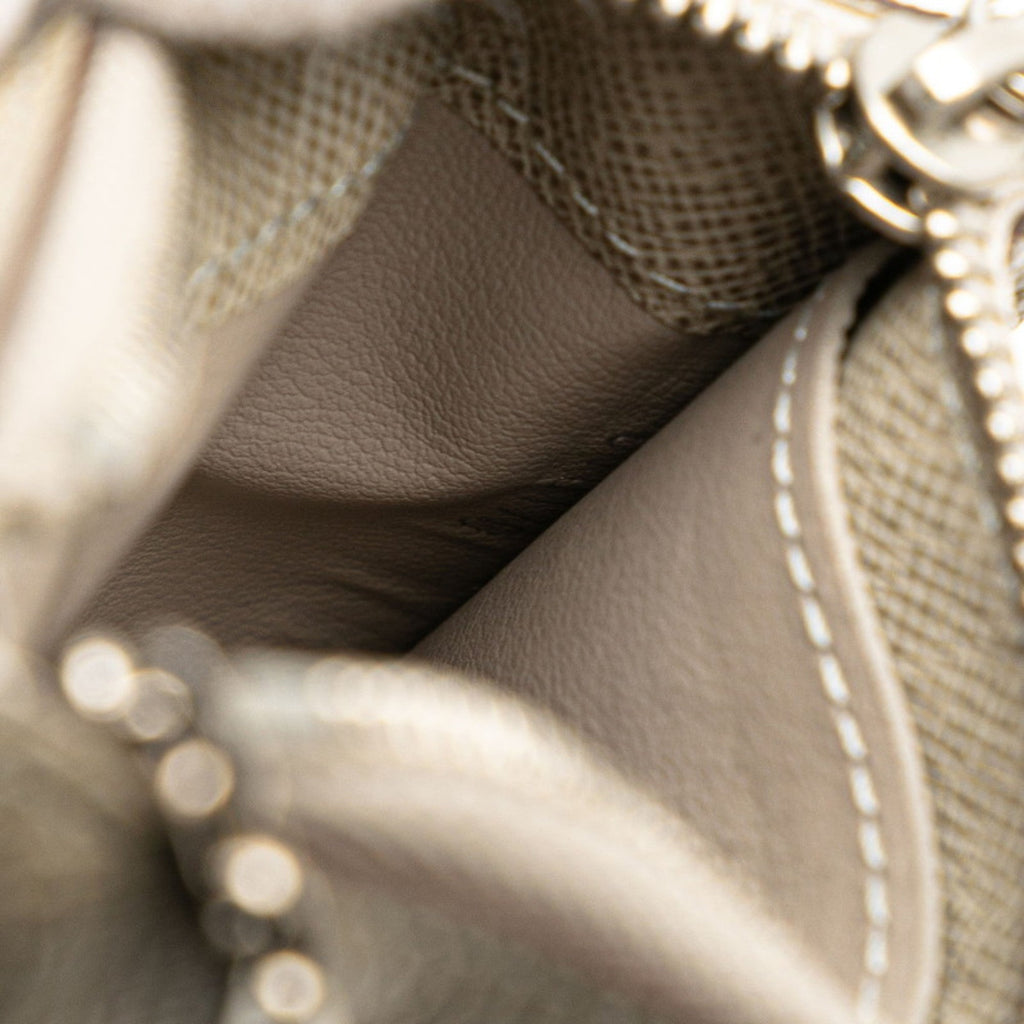 Louis Vuitton Beige Leather Coin Purse/Coin Case
