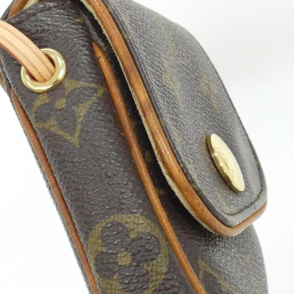 Louis Vuitton Brown Coated Canvas Pochette Shoulder Bag