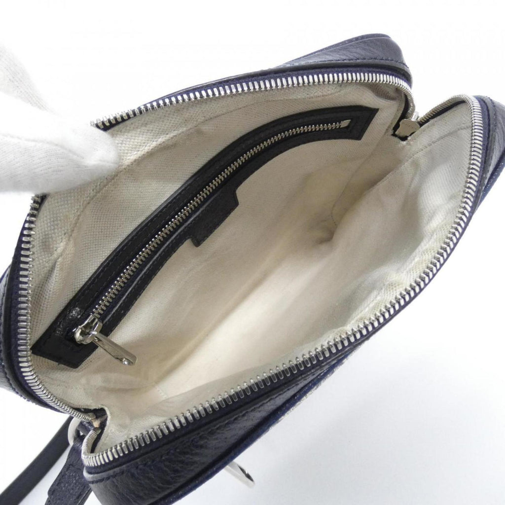 Gucci Beige Blue Gg Supreme Shoulder Bag (Pre-Owned)