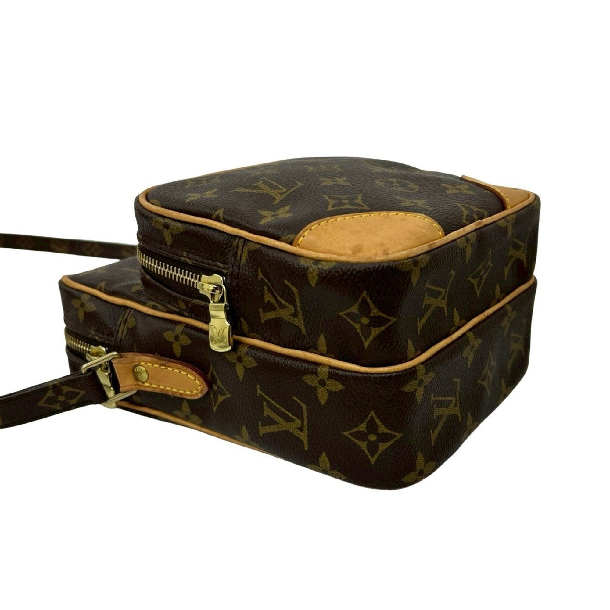 Louis Vuitton Brown Leather Pvc Pochette Shoulder Bag