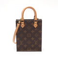 Louis Vuitton Brown Coated Canvas Leather Handbag