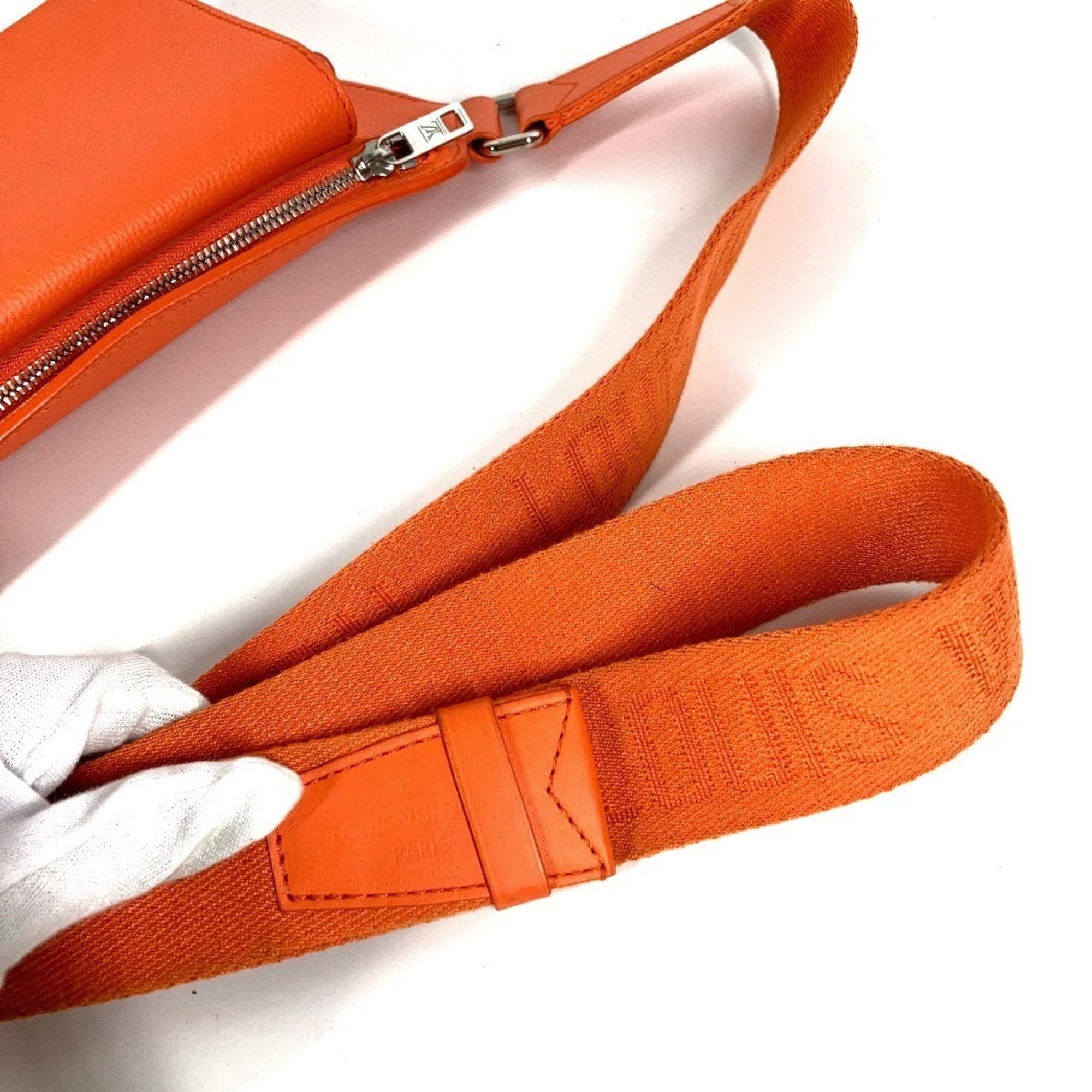 Louis Vuitton Orange Leather Fanny Pack Shoulder Bag