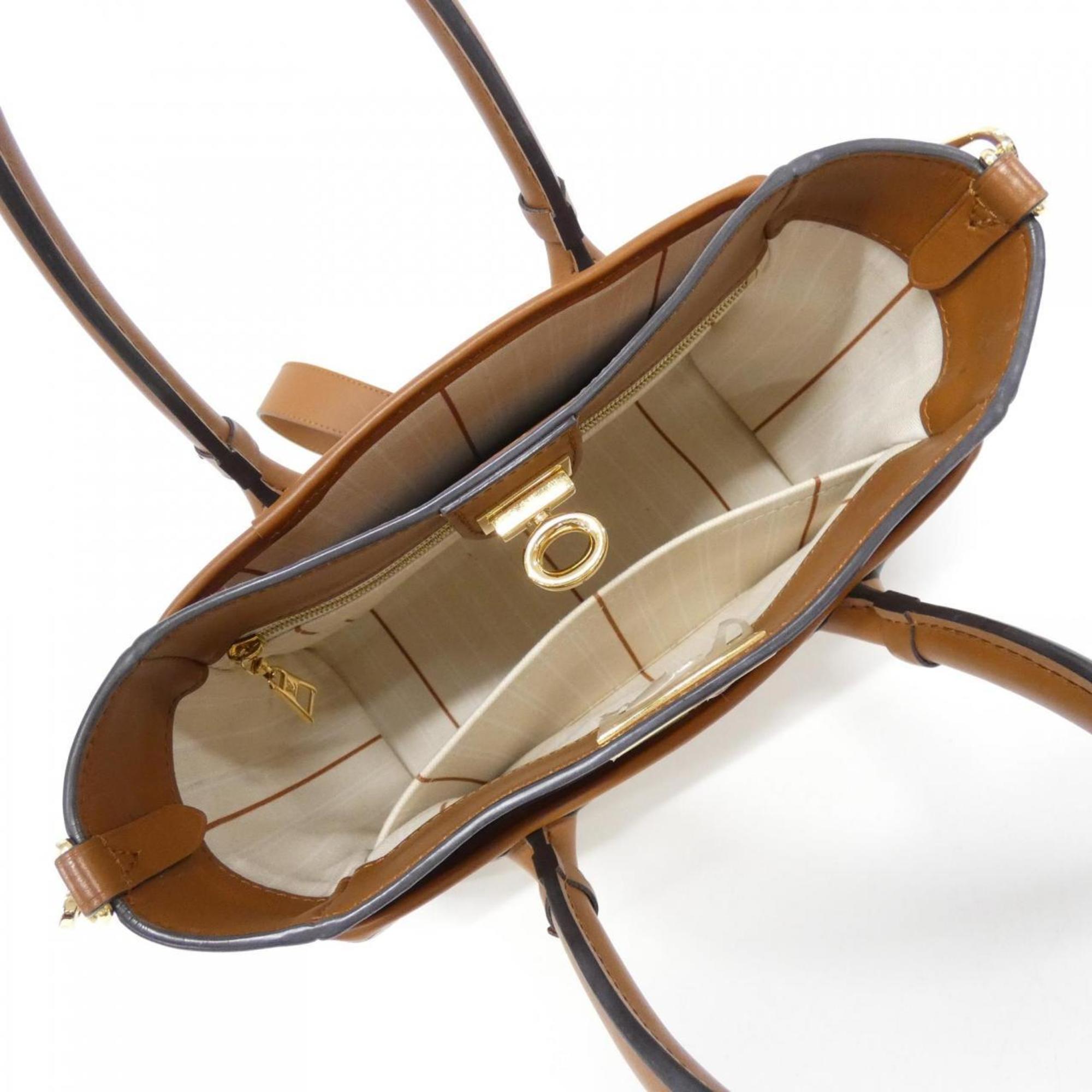 Louis Vuitton Natural Canvas Leather Handbag
