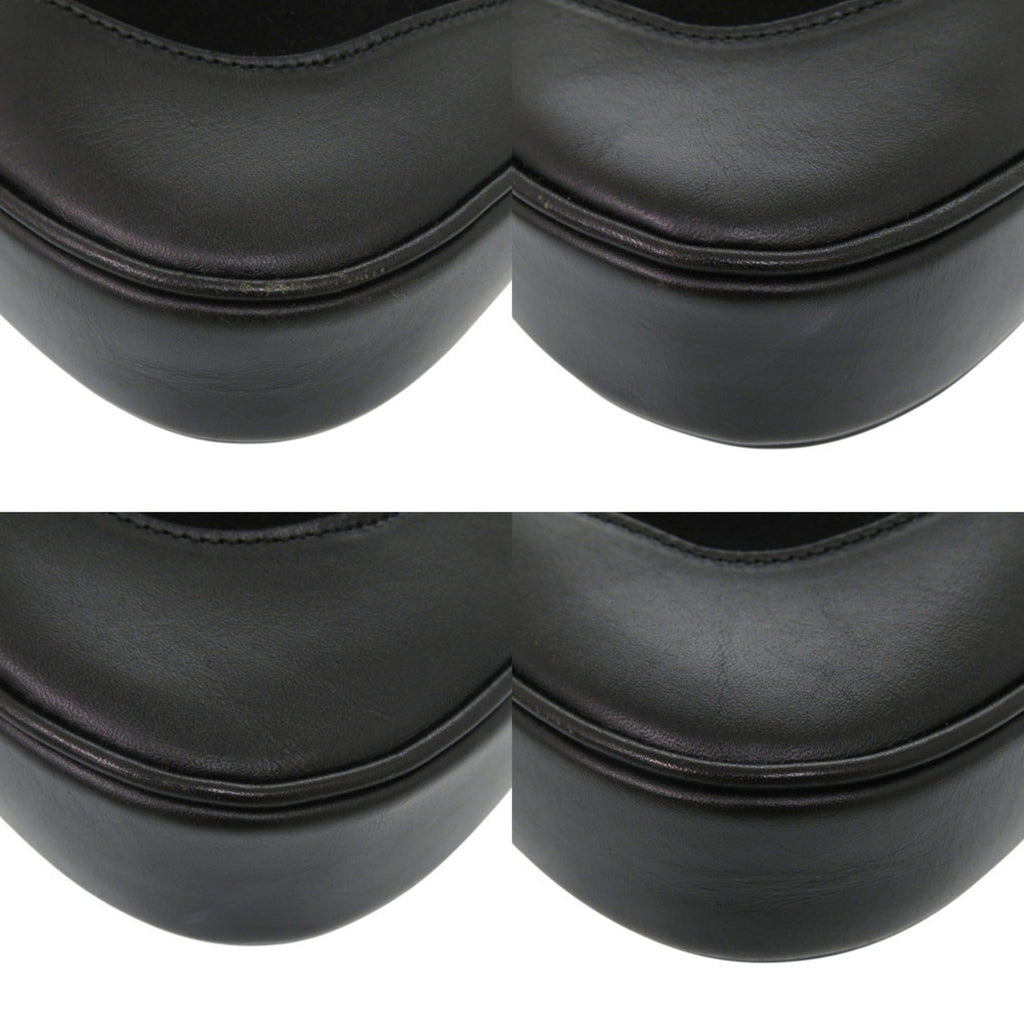 Gucci Black Suede Leather Handbag Shoulder Bag (Pre-Owned)