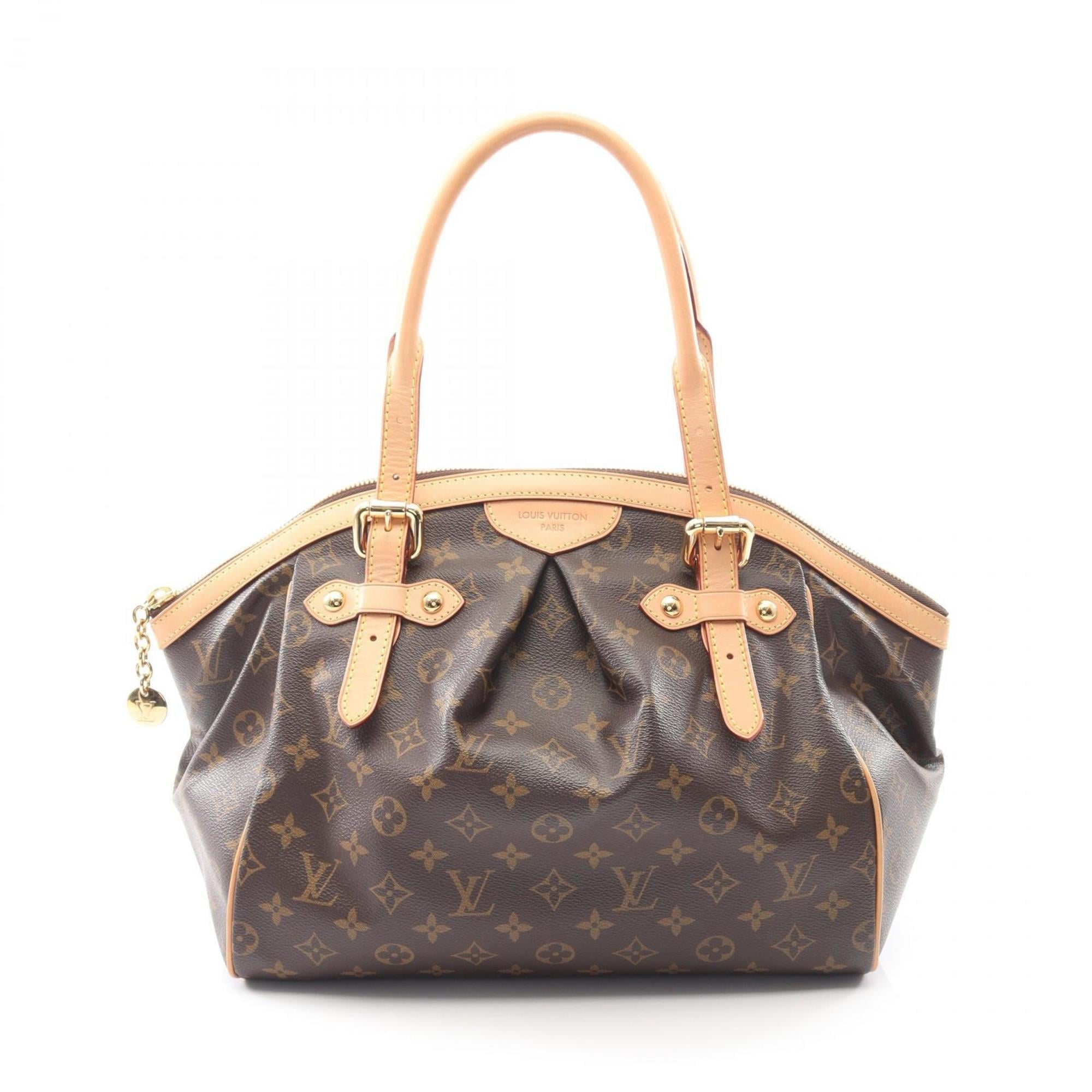 Louis Vuitton Monogram Brown Coated Canvas Leather Handbag
