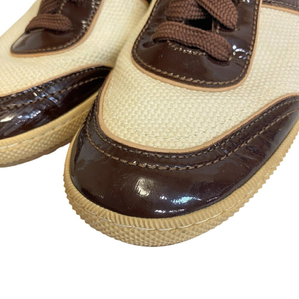 Louis Vuitton Brown White Sneakers