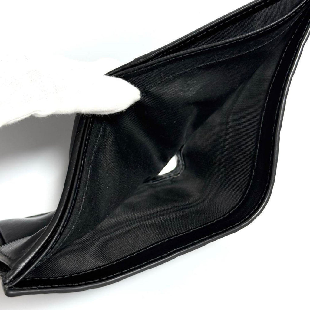 Prada Black Leather Wallet (Bi-Fold)