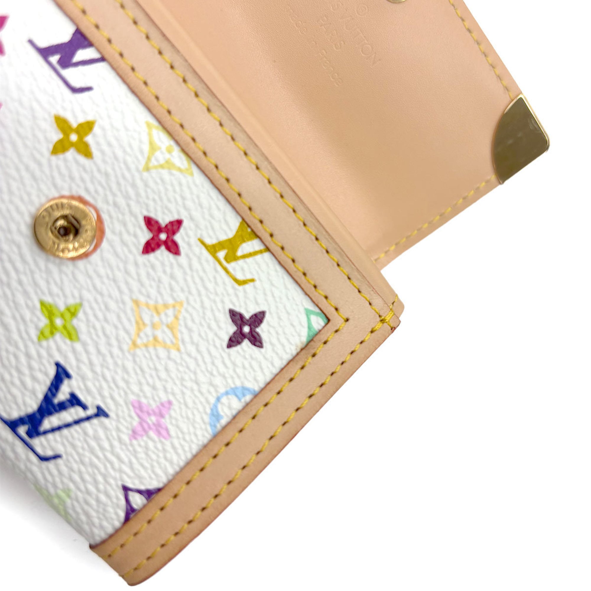 Louis Vuitton Blanc Monogram Multicolore Coin Purse/Coin Case
