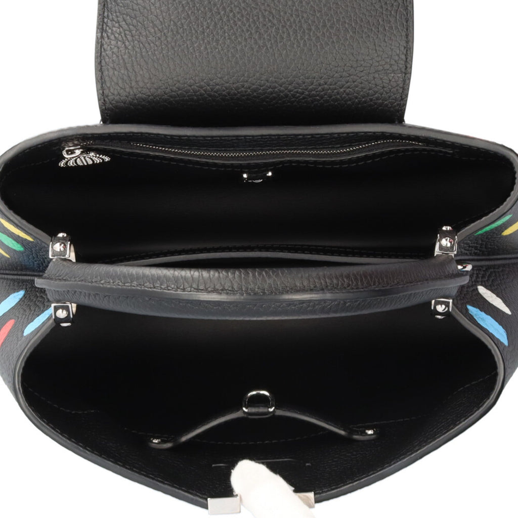 Louis Vuitton Black Multi-Color Leather Shoulder Bag