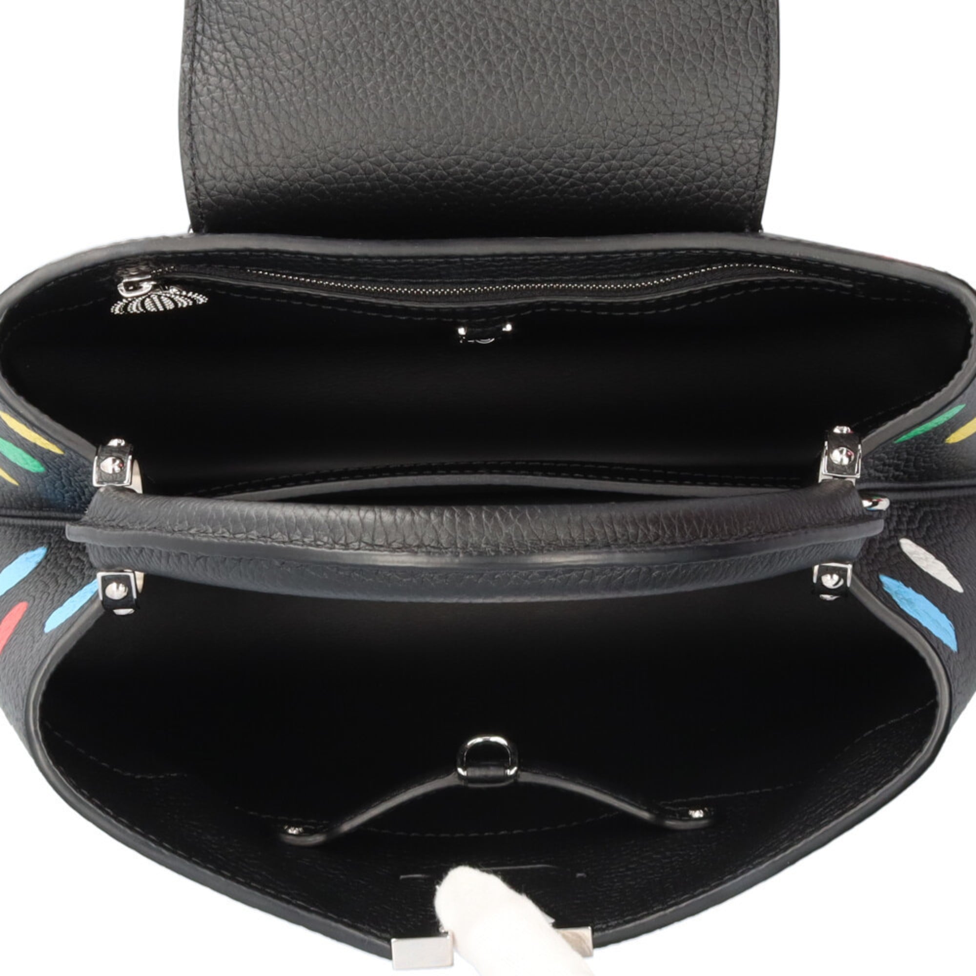Louis Vuitton Black Multi-Color Leather Shoulder Bag