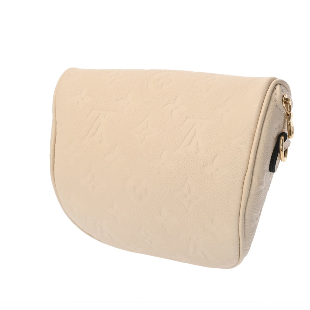 Louis Vuitton Cream Leather Shoulder Bag