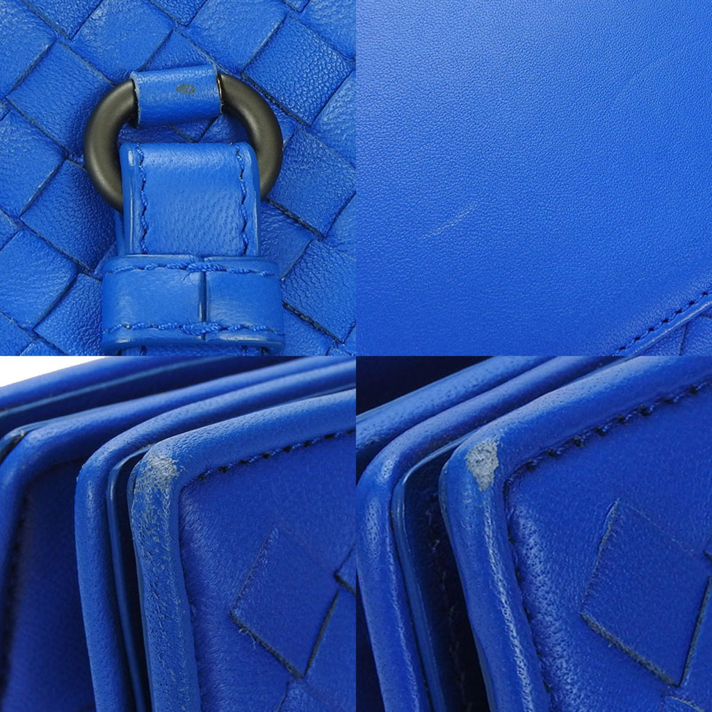 Bottega Veneta Intrecciato Blue Intrecciato Handbag