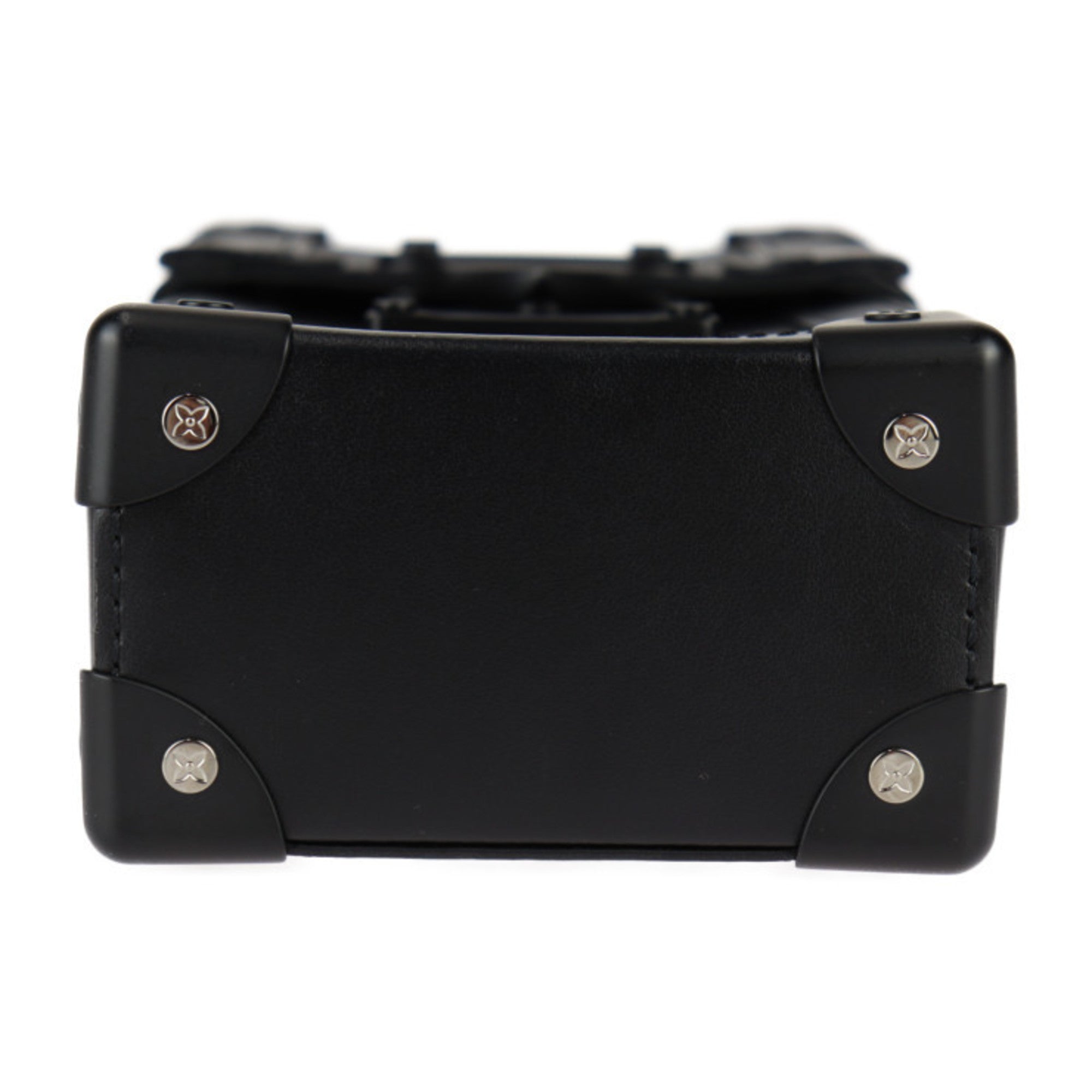 Louis Vuitton Black Gray Leather Pochette Pouch Shoulder Bag