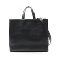 Louis Vuitton Black Leather Tote Bag