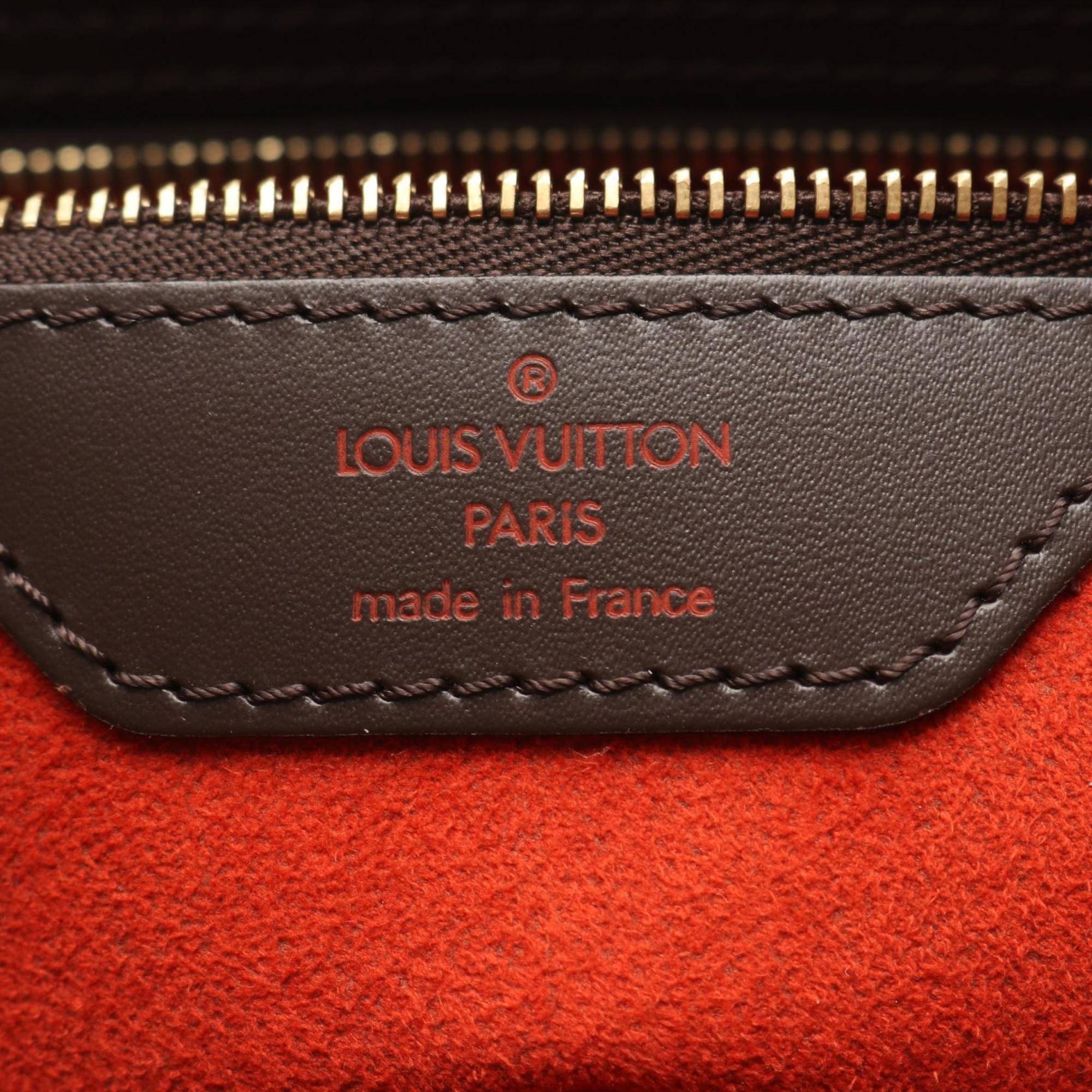 Louis Vuitton Brown Ebene Coated Canvas Leather Handbag