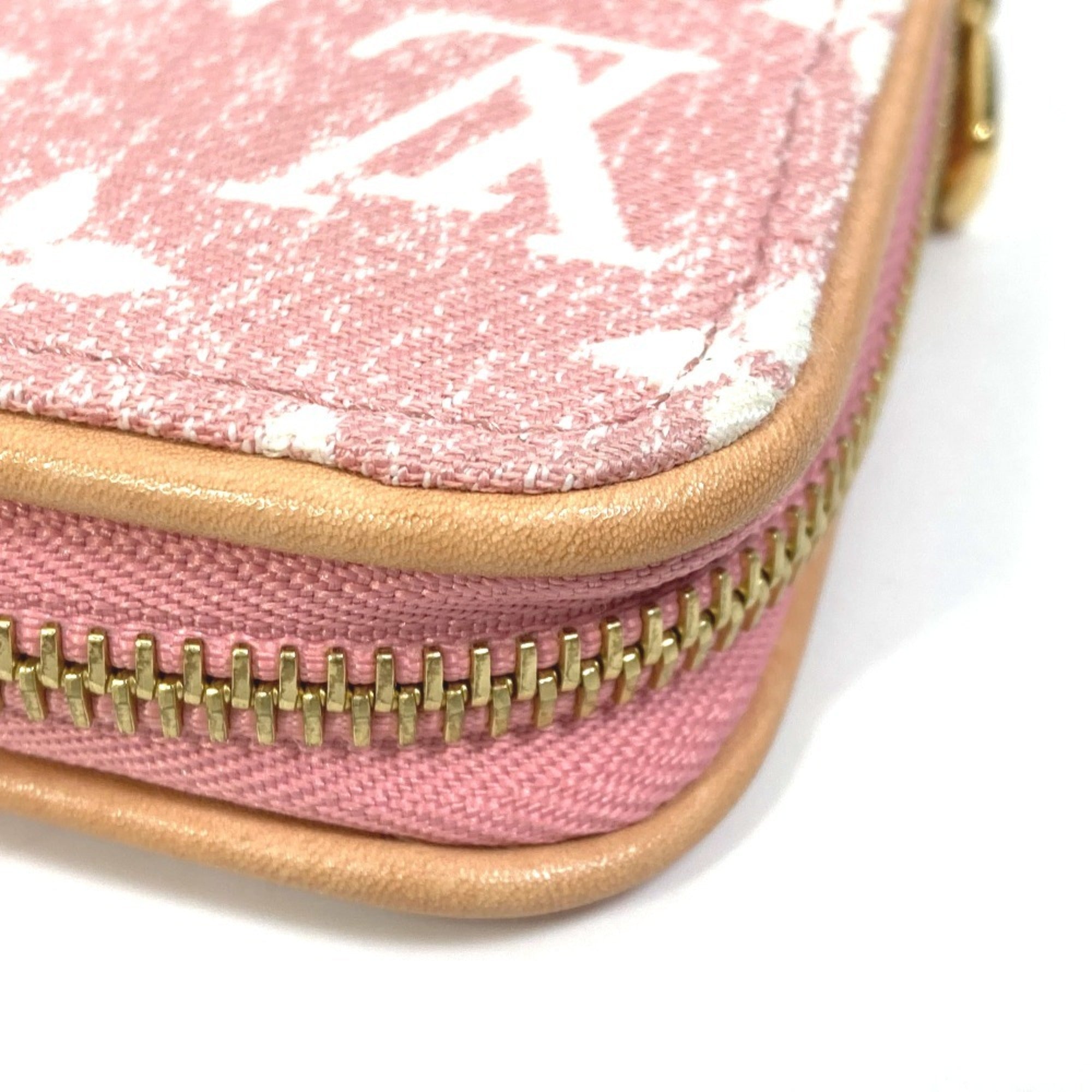 Louis Vuitton Monogram Denim Pink Monogram Denim Long Wallet