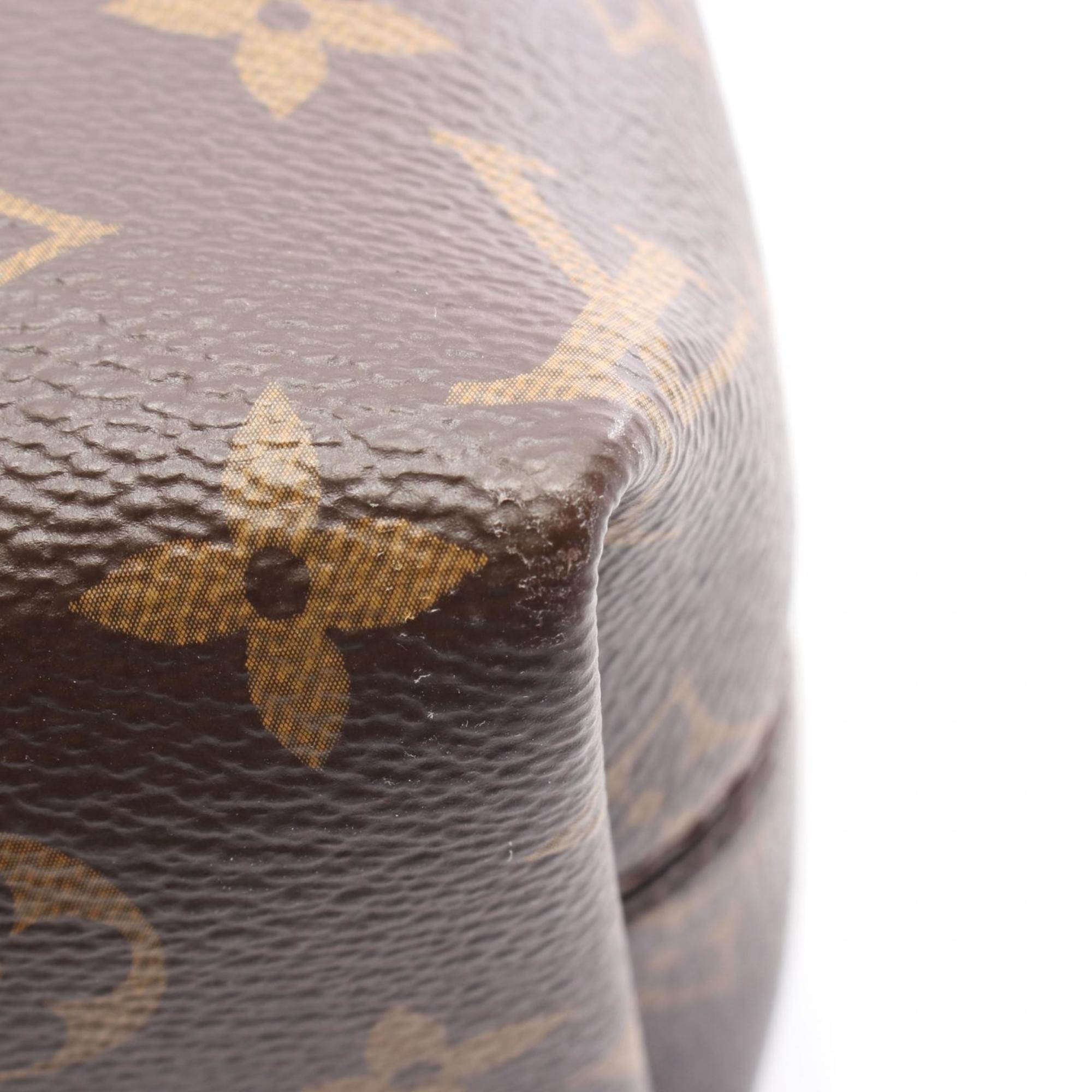 Louis Vuitton Brown Monogram Coated Canvas Leather Handbag