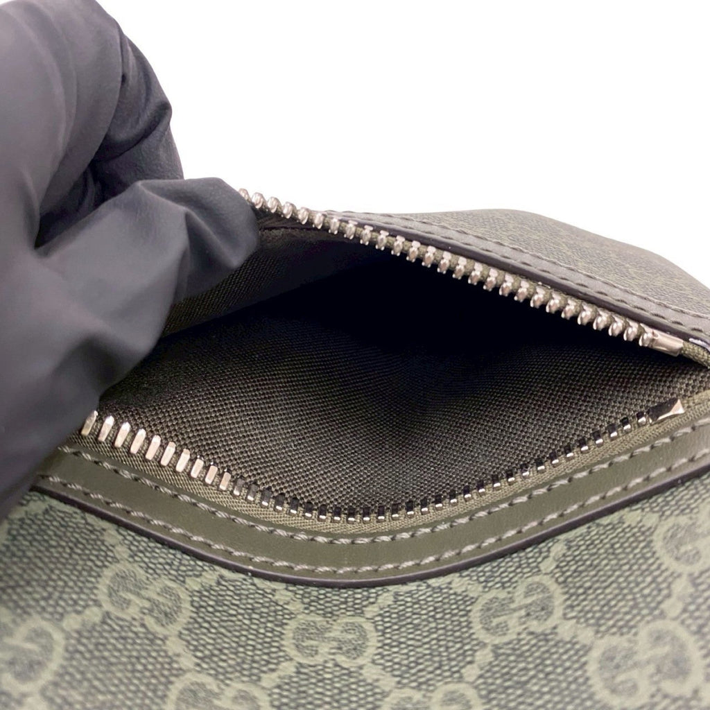Gucci Green Pvc Leather Messenger Bag Shoulder Bag (Pre-Owned)