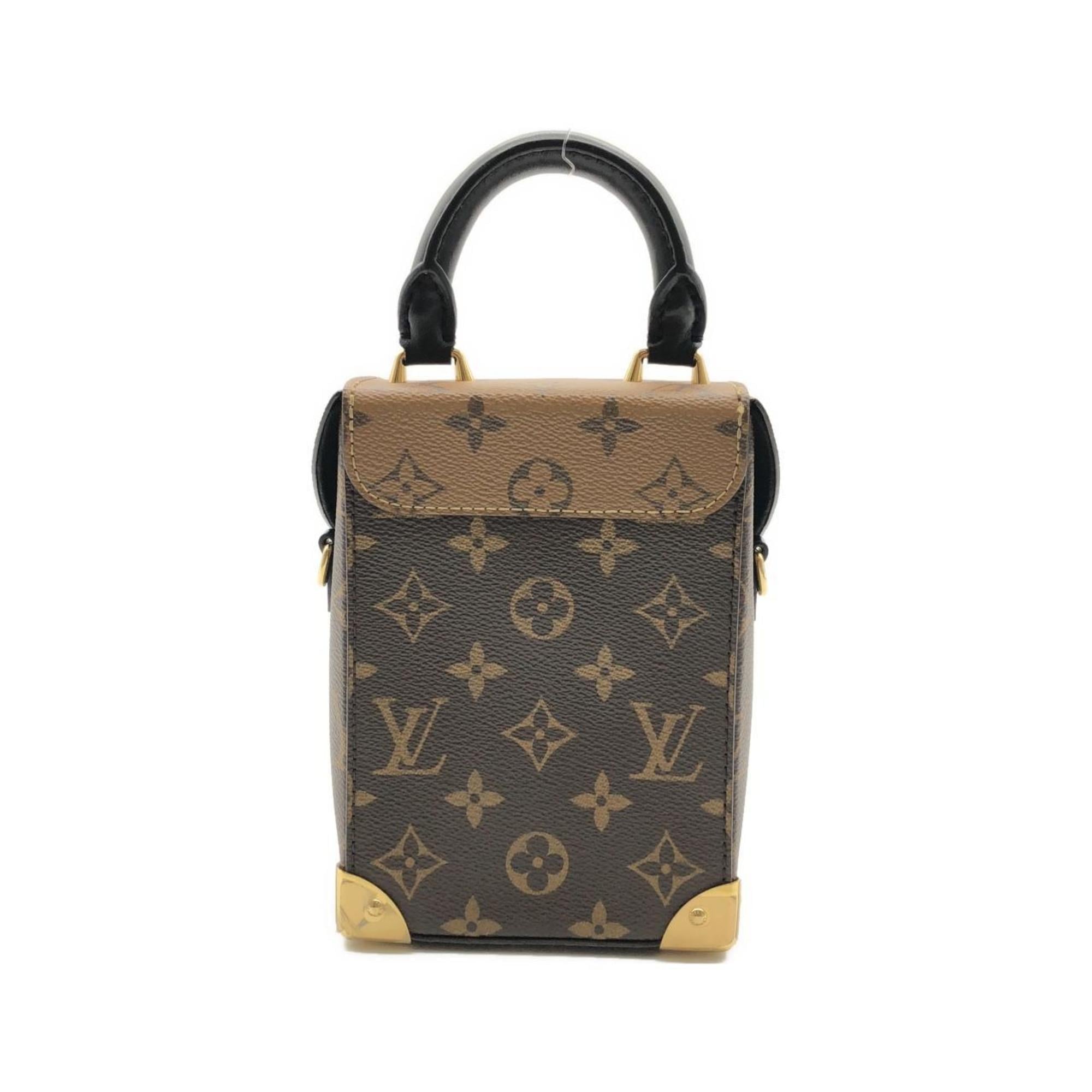 Louis Vuitton Brown Coated Canvas Handbag