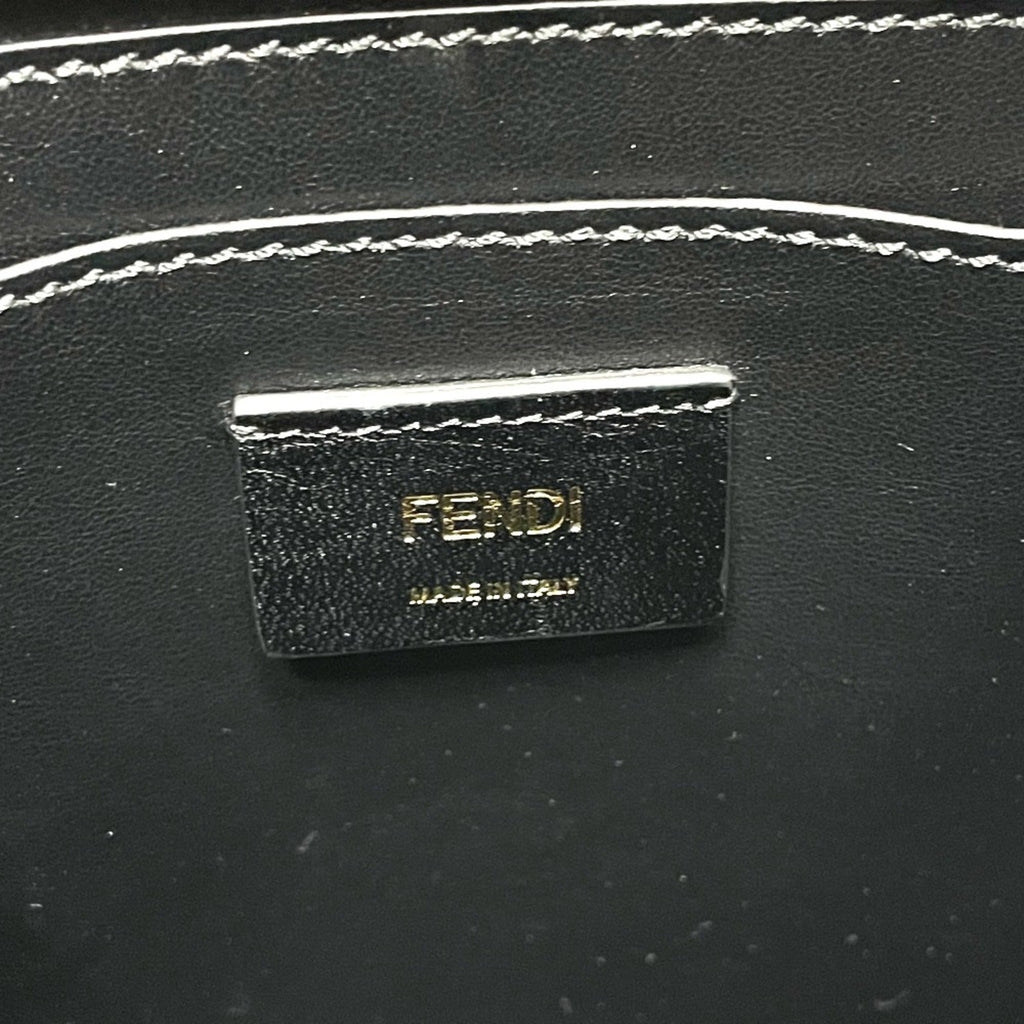 Fendi Yellow Leather Shoulder Bag
