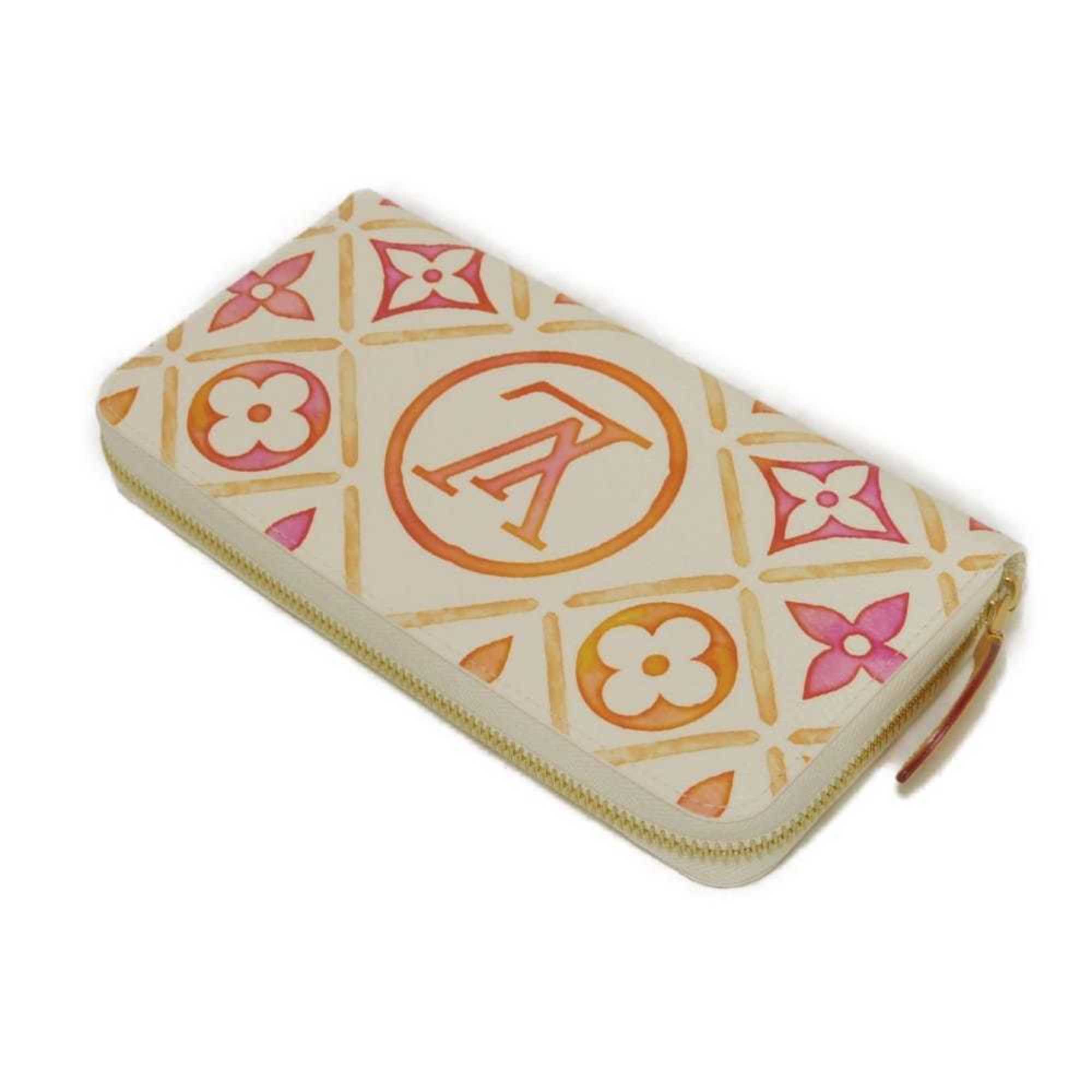 Louis Vuitton Coral Color Monogram Pink White Monogram Long Wallet
