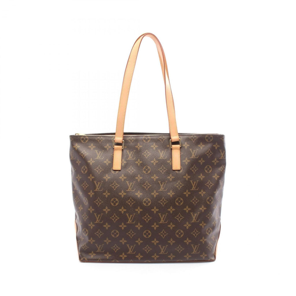 Louis Vuitton Brown Coated Canvas Leather Tote Bag