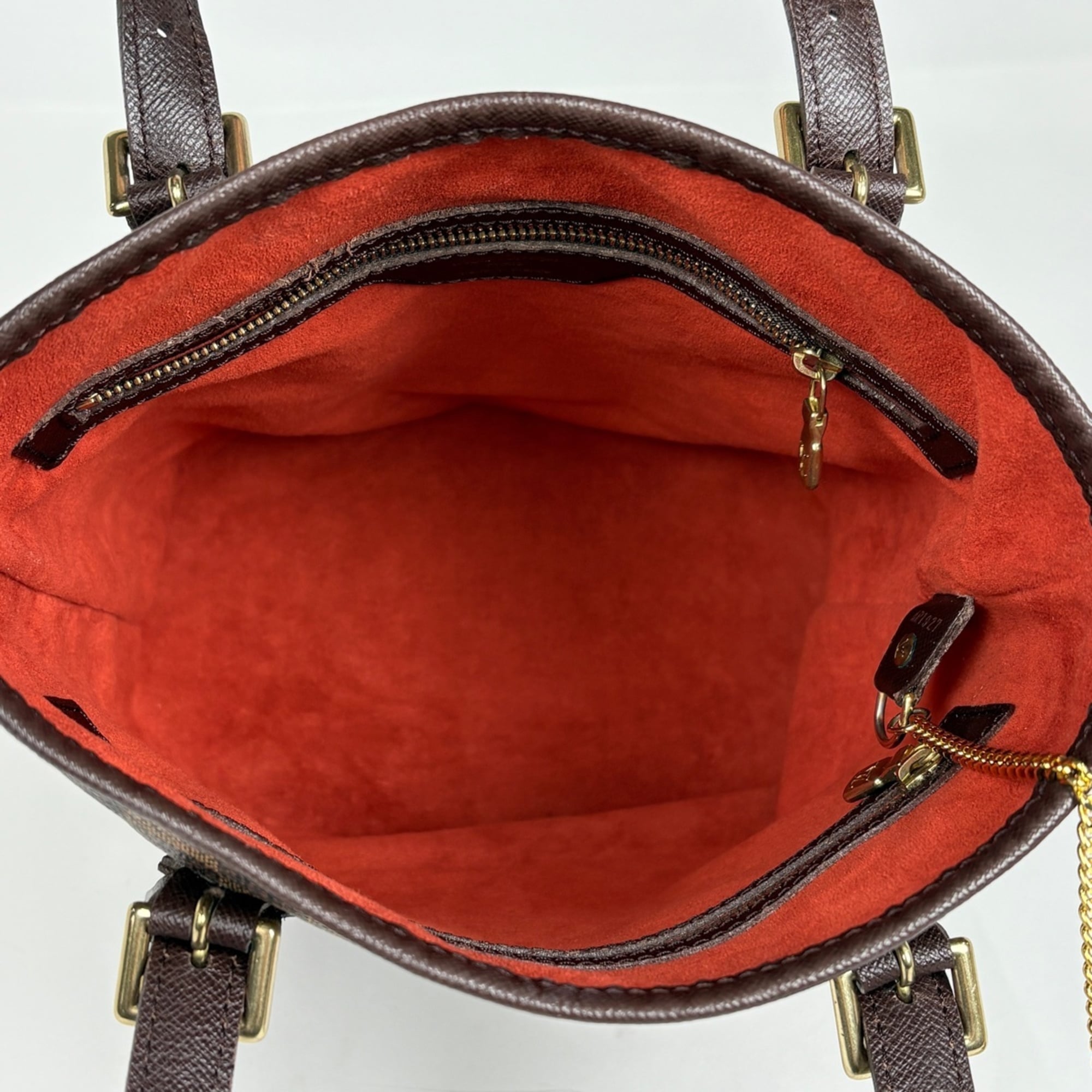 Louis Vuitton Brown Damier Canvas Handbag Pouch Tote Bag