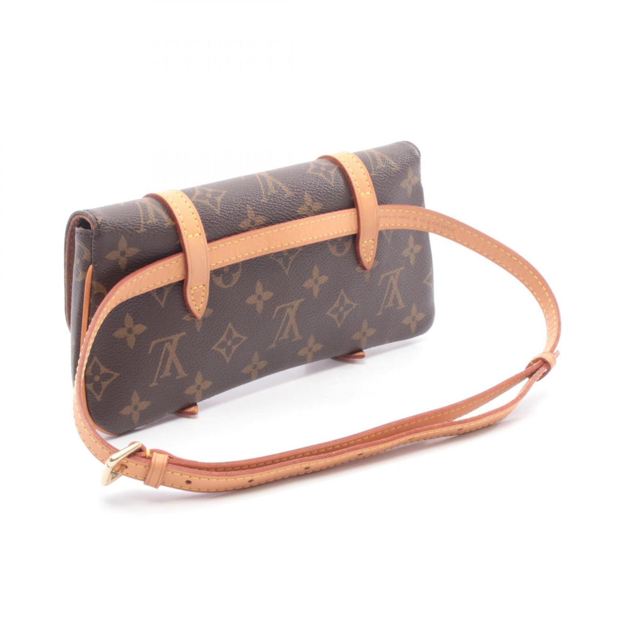Louis Vuitton Brown Monogram Coated Canvas Leather Fanny Pack Pochette