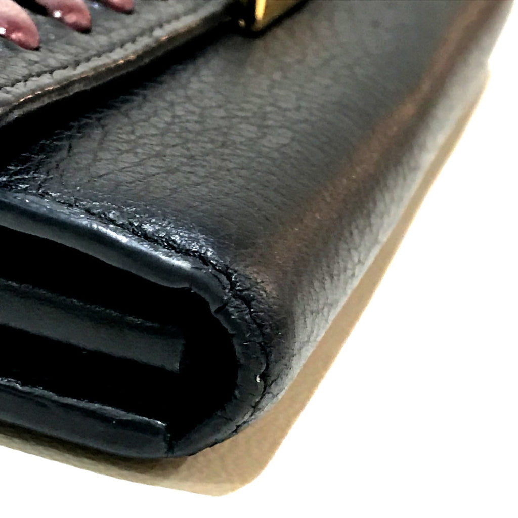 Louis Vuitton Black Leather Wallet
