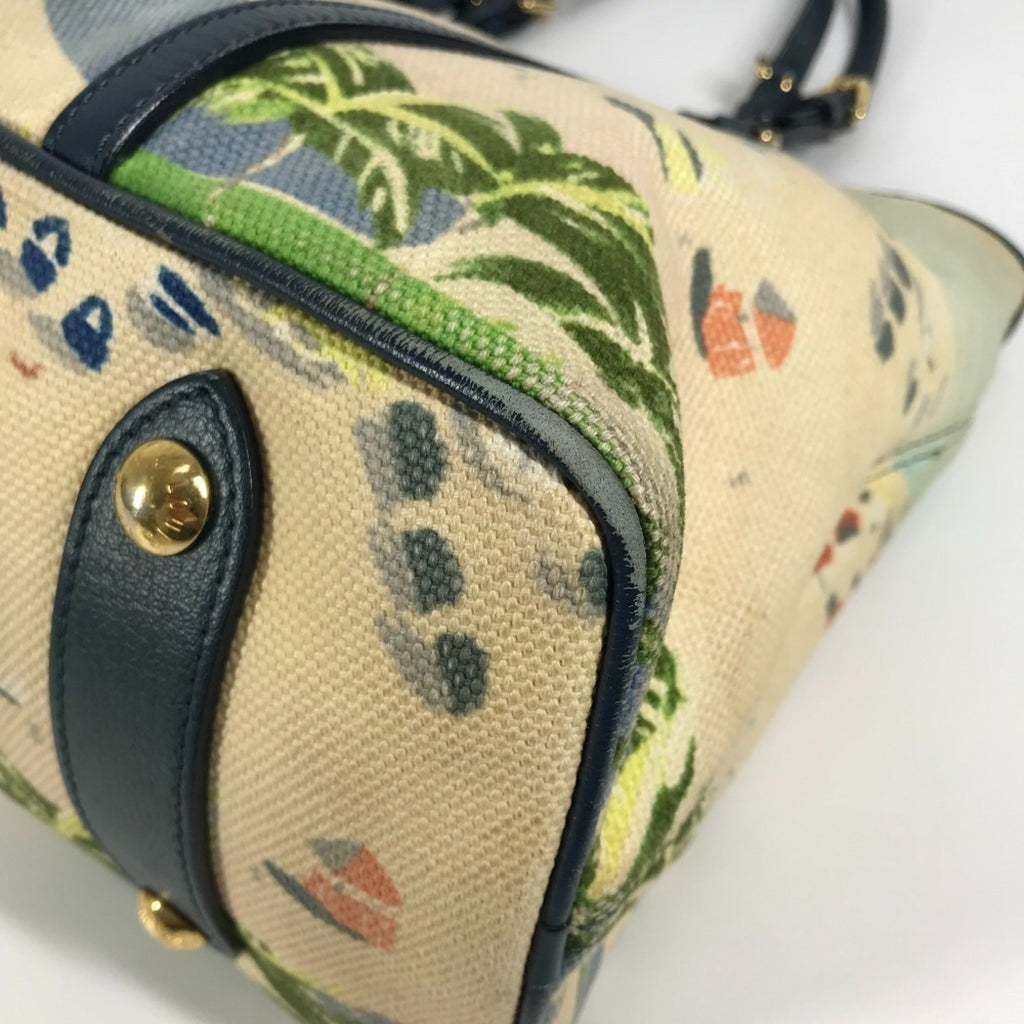 Louis Vuitton Blue Canvas Shoulder Bag Tote Bag