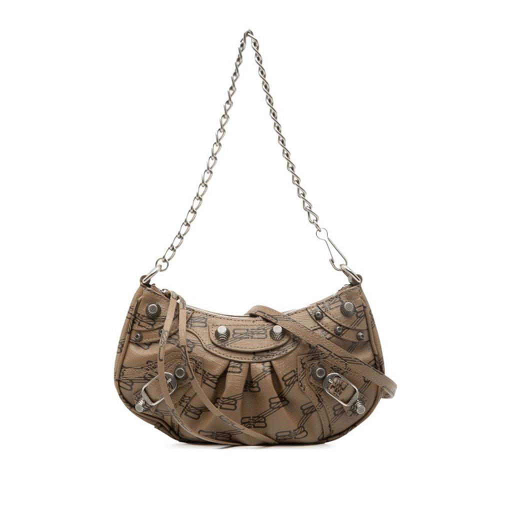 Balenciaga Brown Leather Handbag Shoulder