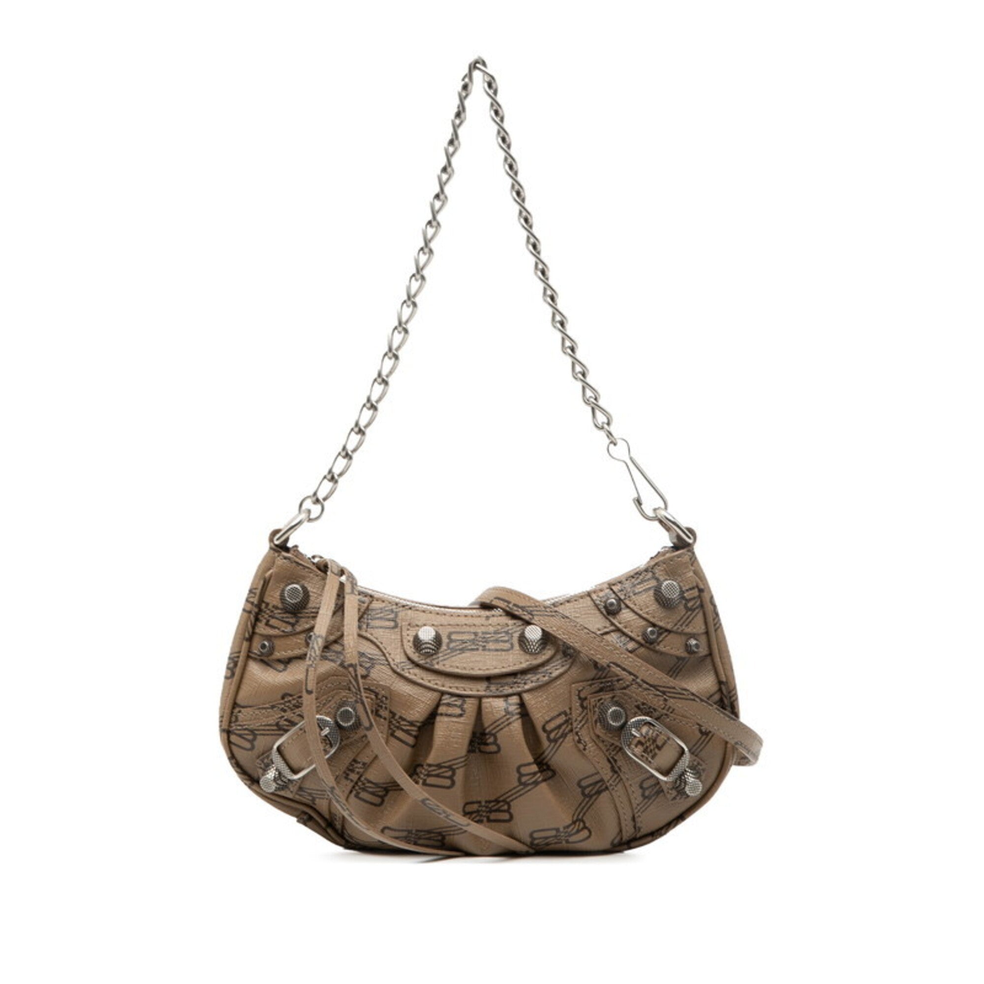 Balenciaga Brown Leather Handbag Shoulder
