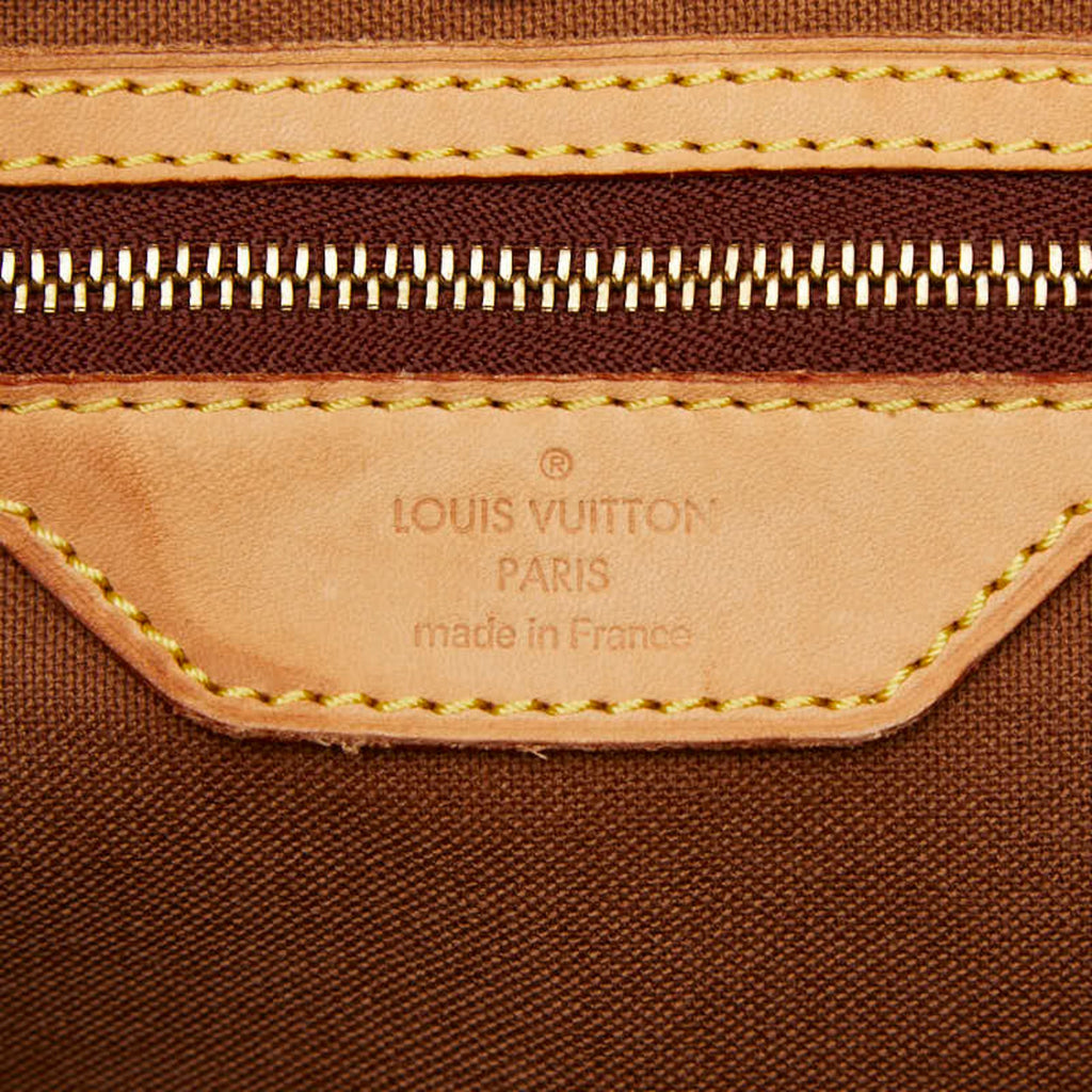 Louis Vuitton Brown Pvc Leather Handbag Shoulder Bag Tote Bag