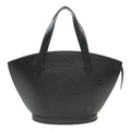 Louis Vuitton Black Noir Epi Leather Handbag Tote Bag