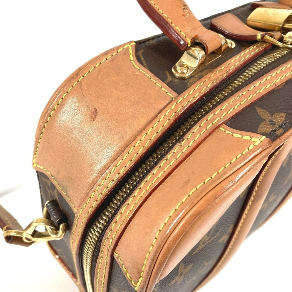Louis Vuitton Brown Monogram Boston Bag Handbag Shoulder Bag