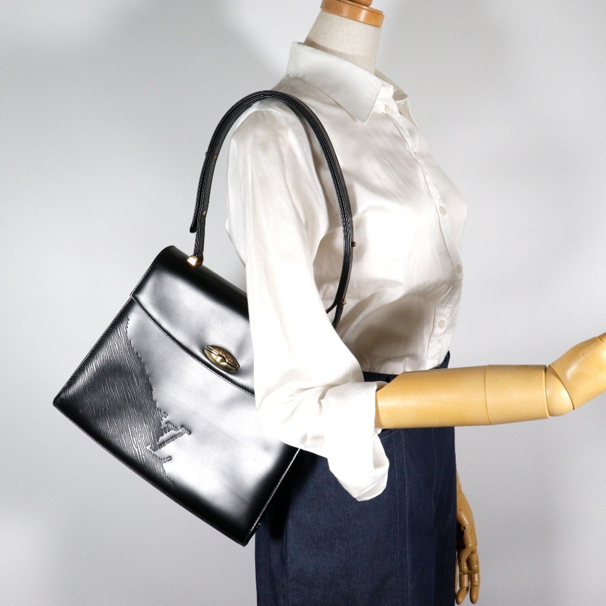 Louis Vuitton Epi Black Noir Epi Leather Shoulder Bag