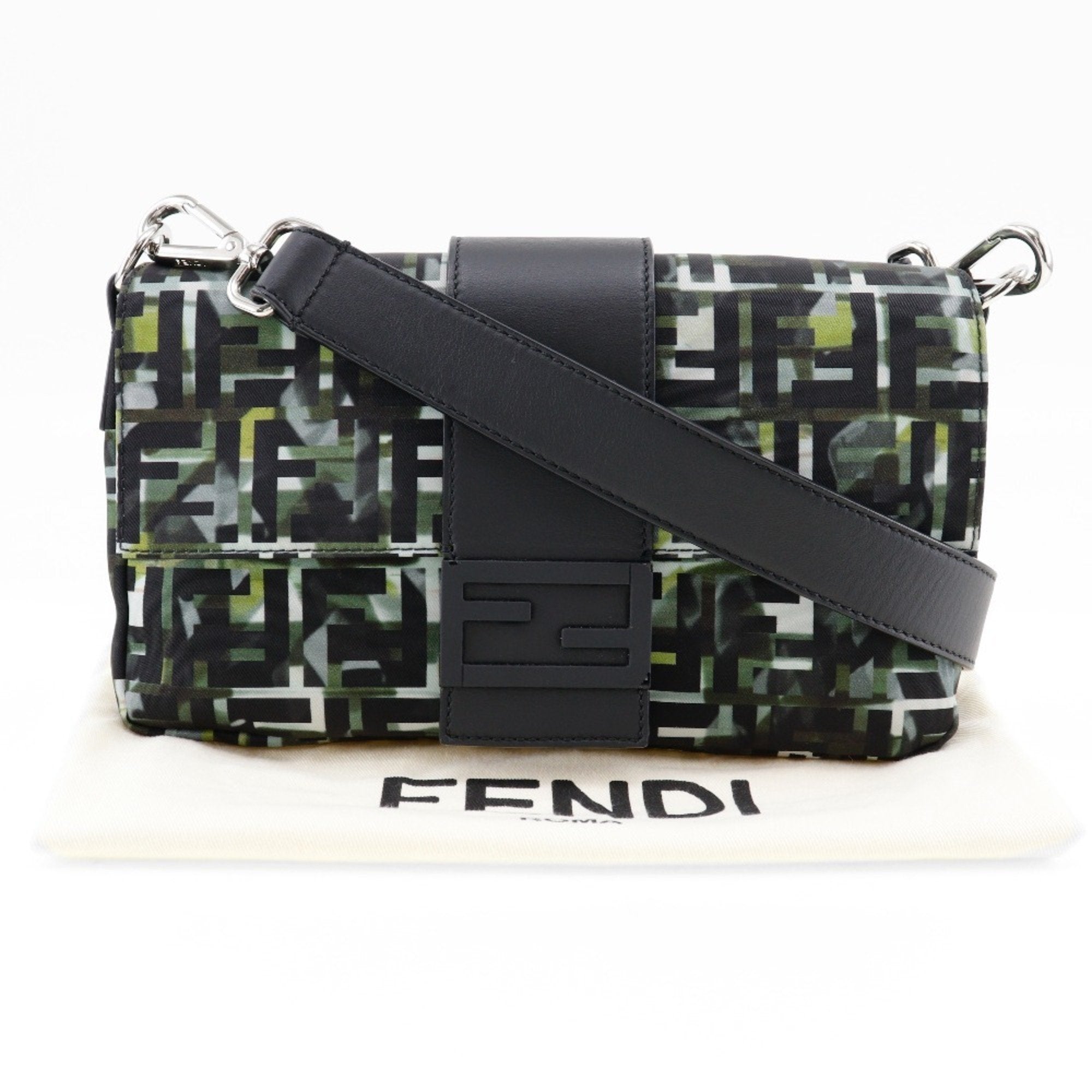 Fendi Black Nylon Shoulder Bag
