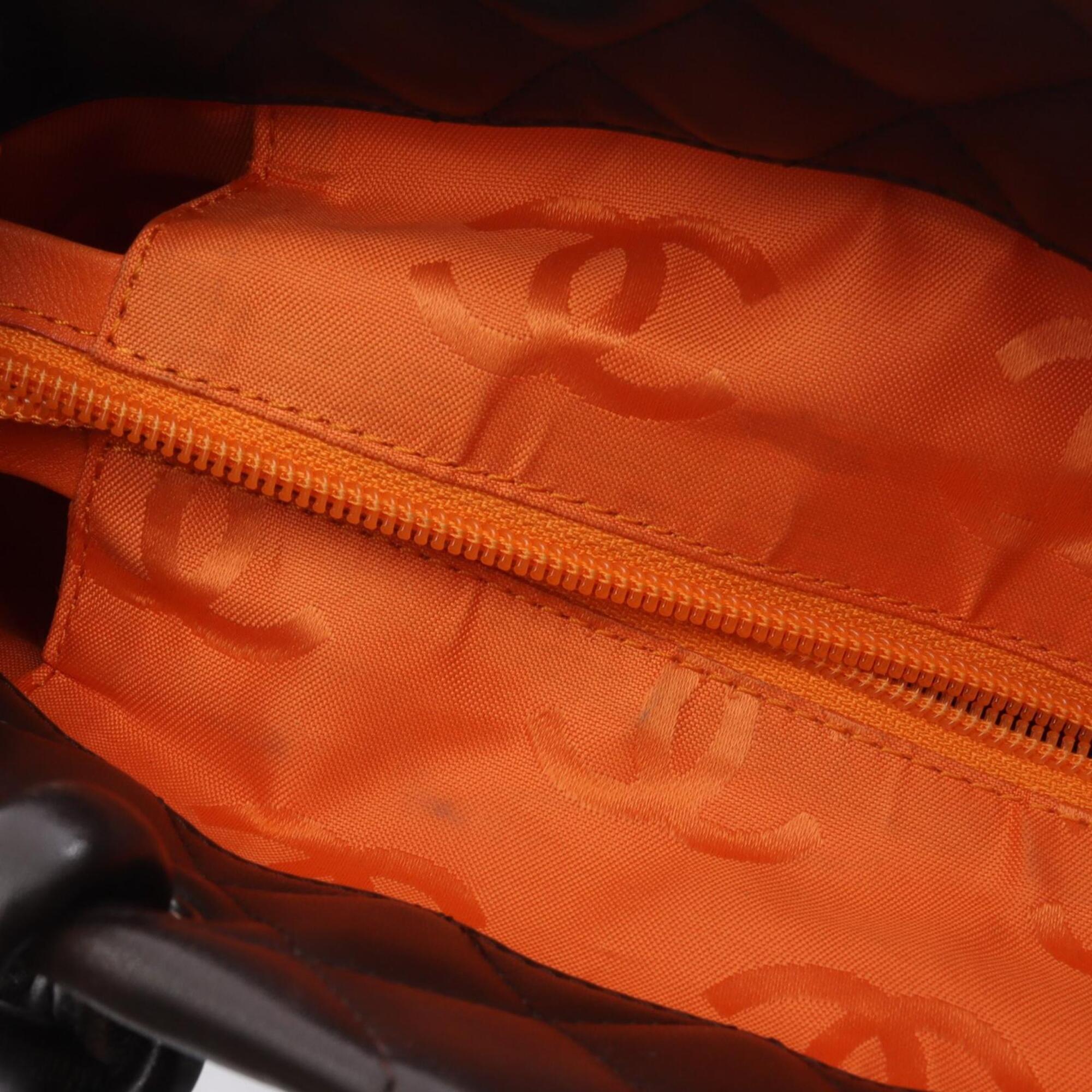 Chanel Brown Cambon Ligne Handbag Tote Bag