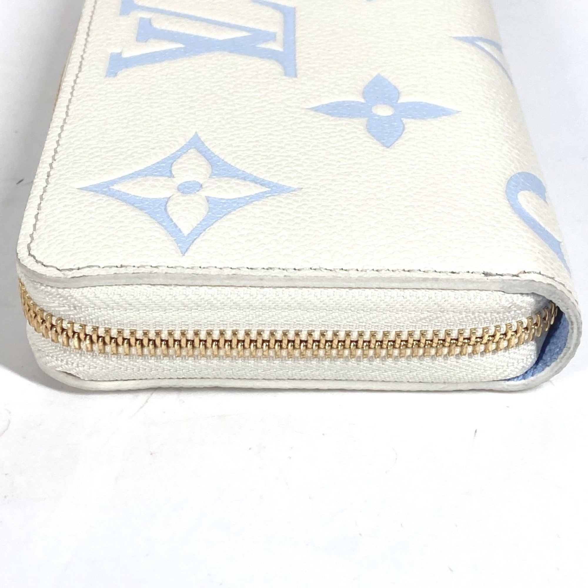 Louis Vuitton Monogram Empreinte Blue White Monogram Empreinte Long Bill Wallet