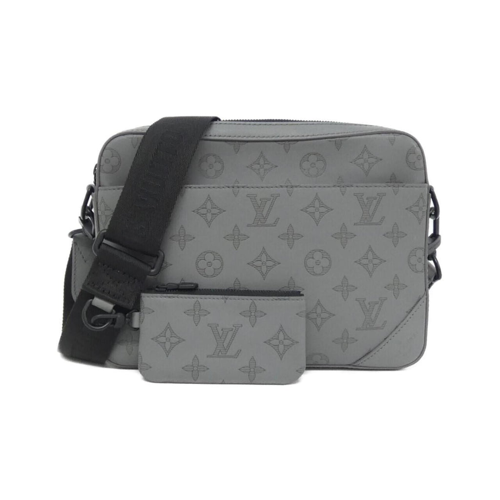 Louis Vuitton Gris Leather Pouch Shoulder Bag