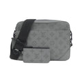 Louis Vuitton Gris Leather Pouch Shoulder Bag