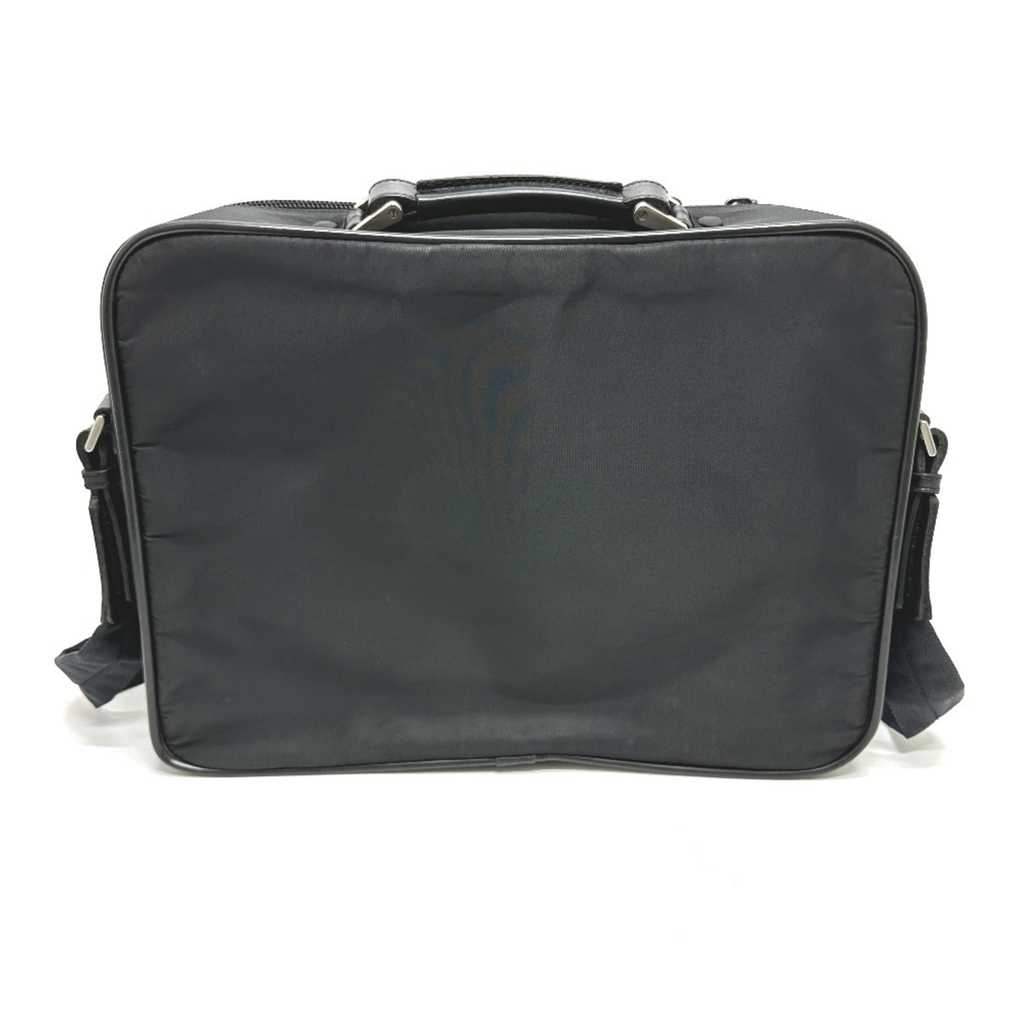 Prada Black Nylon Briefcase Shoulder Bag