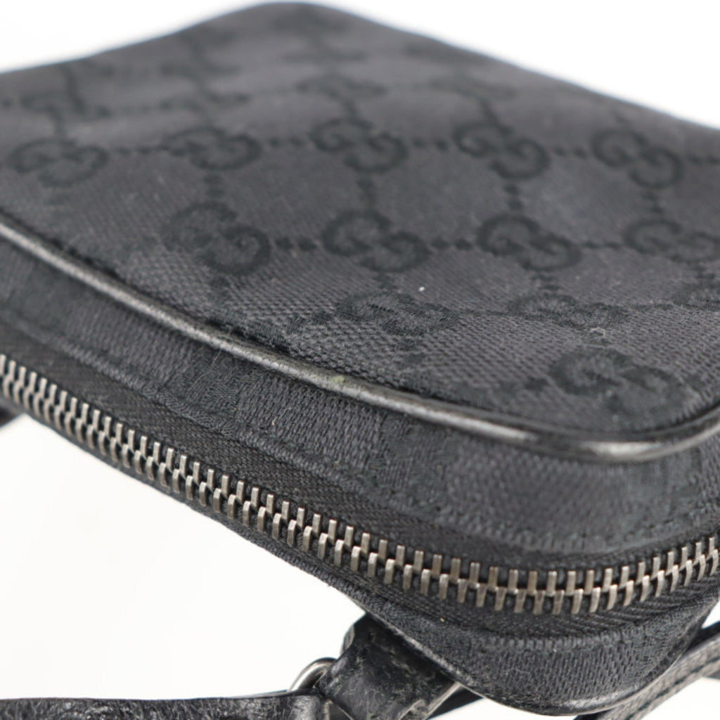 Gucci Gg Canvas Black Gg Canvas Handbag Pochette Shopping Bag Shoulder Bag Tote Bag (Pre-Owned)