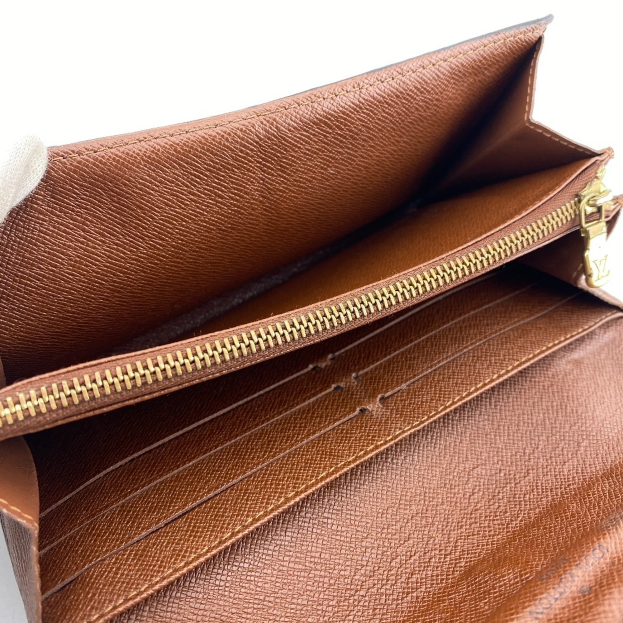 Louis Vuitton Brown Monogram Monogram Leather Long Wallet