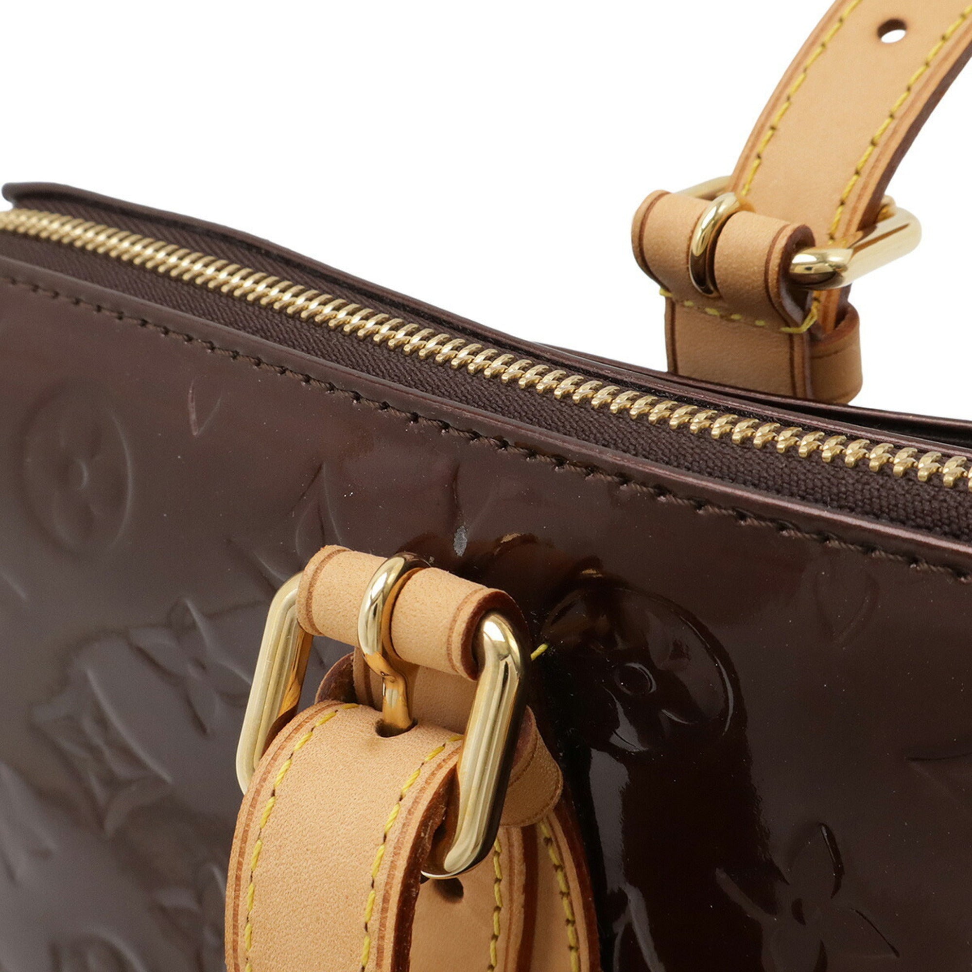 Louis Vuitton Amarante Monogram Vernis Handbag Shoulder Bag Tote Bag