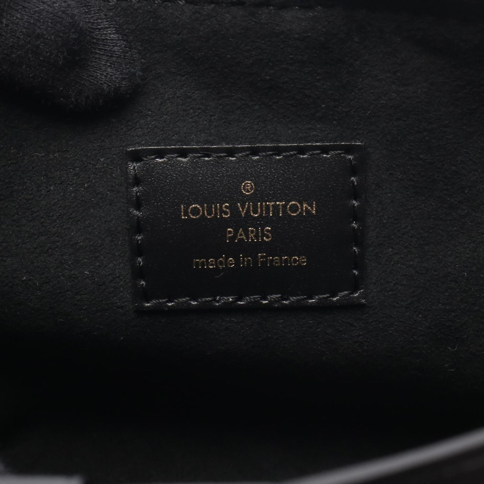 Louis Vuitton Black Brown Monogram Reverse Coated Canvas Shoulder Bag
